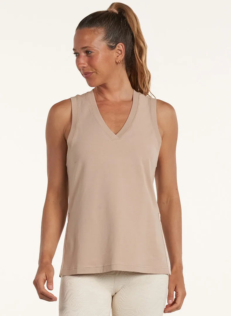 Long Line Slit Tank - FINAL SALE sold by Thrive Societe