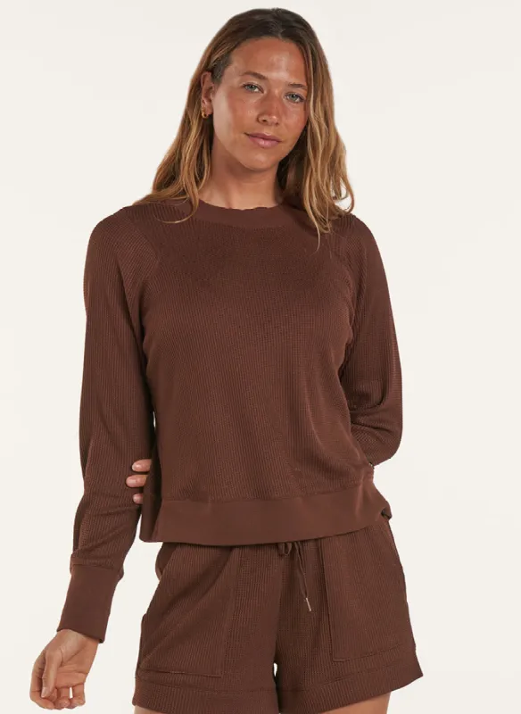 Waffle Pullover sold by Thrive Societe
