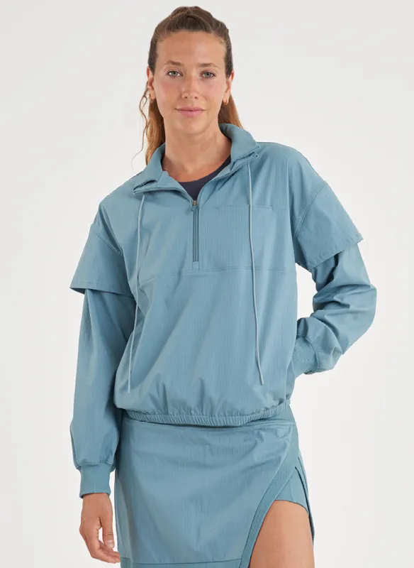 Collared Half Zip Jacket - FINAL SALE sold by Thrive Societe