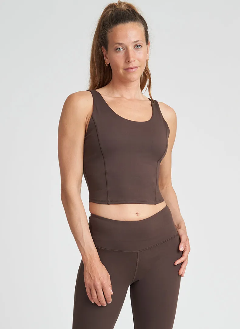 Seamed Bra Tank sold by Thrive Societe