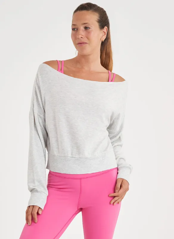Off Shoulder Sweatshirt - FINAL SALE sold by Thrive Societe