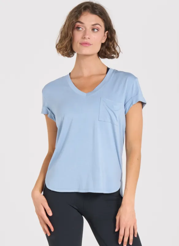 V-Neck Pocket Tee - FINAL SALE sold by Thrive Societe