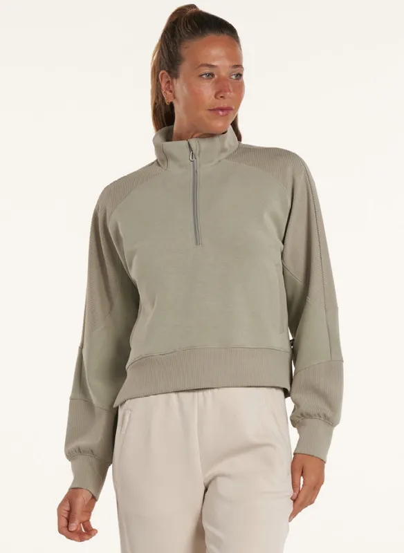 Ultraluxe Half Zip Pullover sold by Thrive Societe