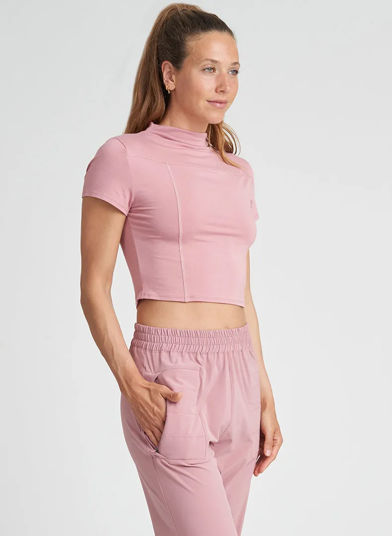 Mock Neck Tee sold by Thrive Societe product image thumbnail 3