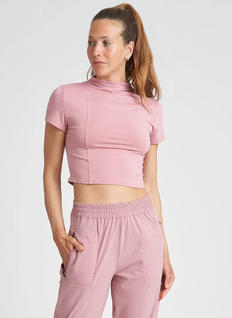 Mock Neck Tee sold by Thrive Societe product image thumbnail 2