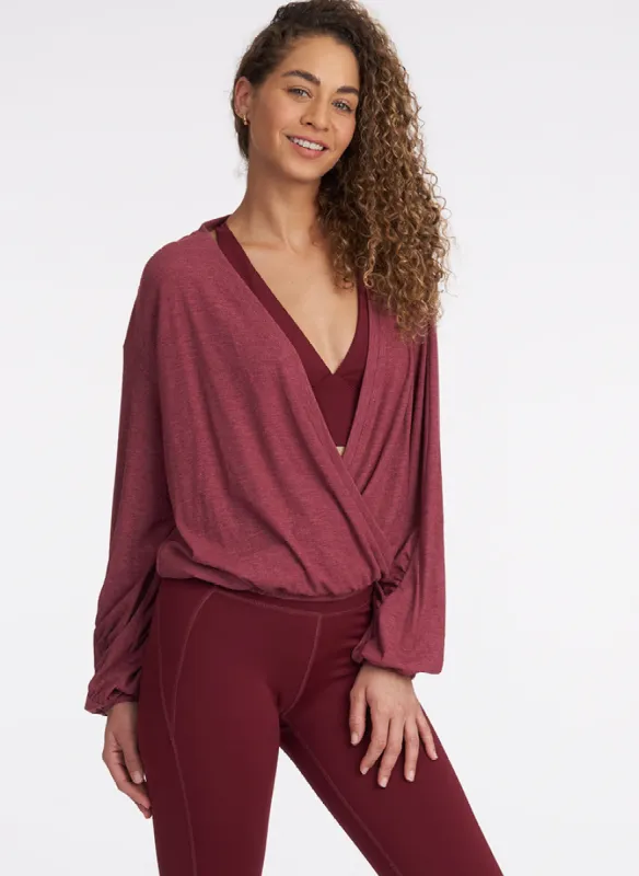 Ruched Surplice Pullover - FINAL SALE sold by Thrive Societe