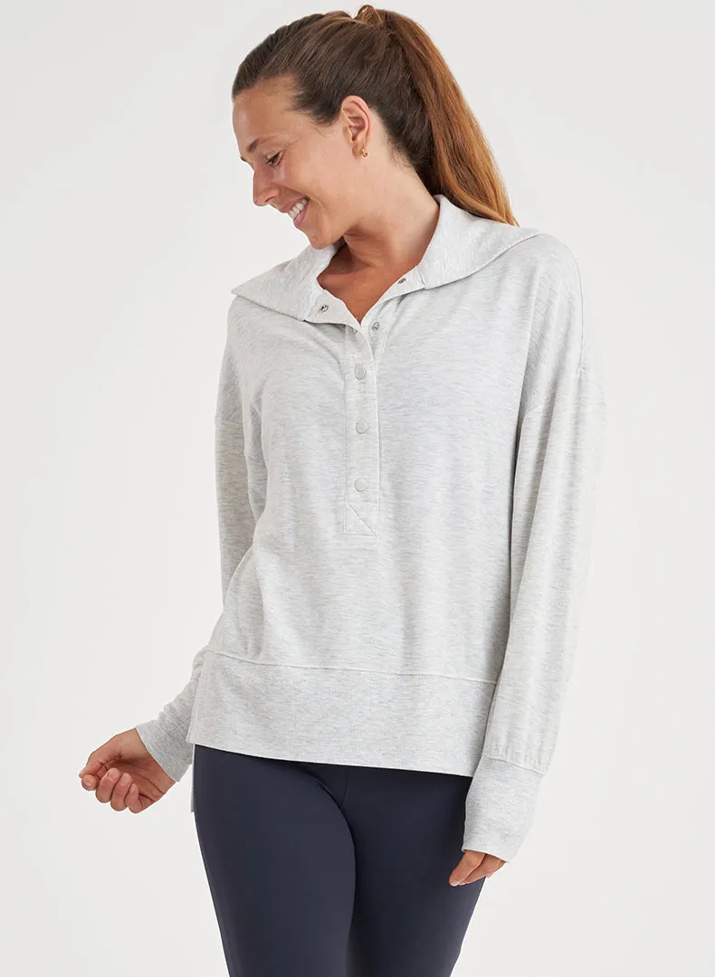 Snap Oversized Pullover - FINAL SALE sold by Thrive Societe product image thumbnail 3