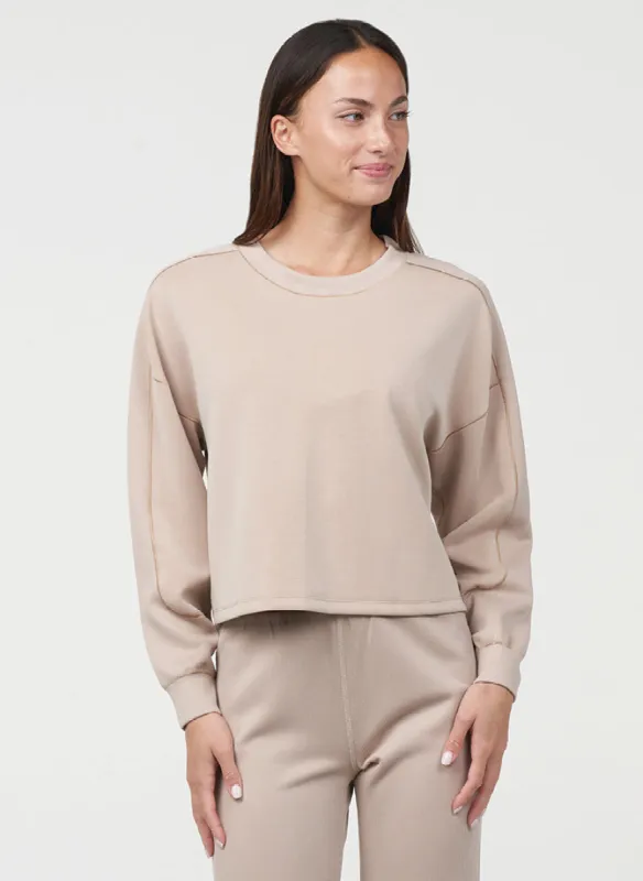 Ultraluxe Rib Inset Pullover - FINAL SALE made by Thrive Societe