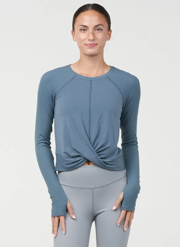 Twist Front Long Sleeve sold by Thrive Societe