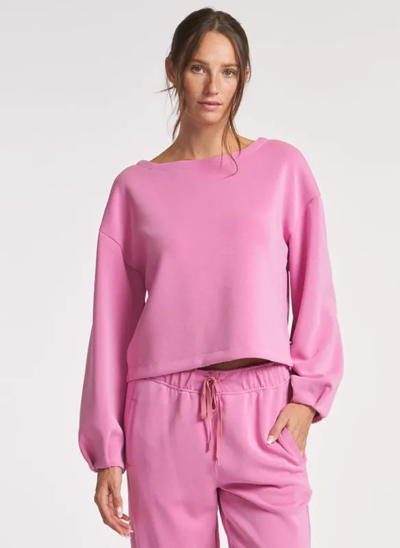 Ultraluxe Pleat Cuff Pullover - FINAL SALE made by Thrive Societe