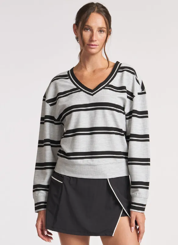 Stripe Waffle Pullover sold by Thrive Societe