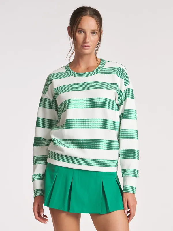 Stripe Crew Neck Pullover sold by Thrive Societe