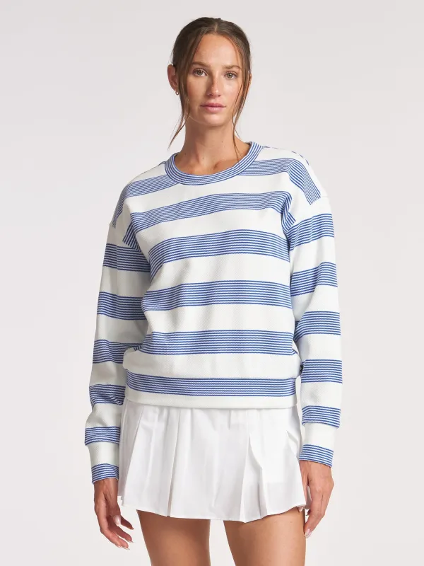 Stripe Crew Neck Pullover sold by Thrive Societe