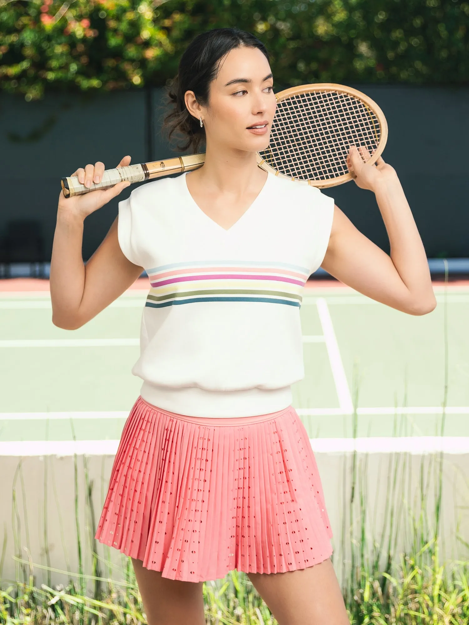 Perforated Pleat Skort sold by Thrive Societe product image thumbnail 2