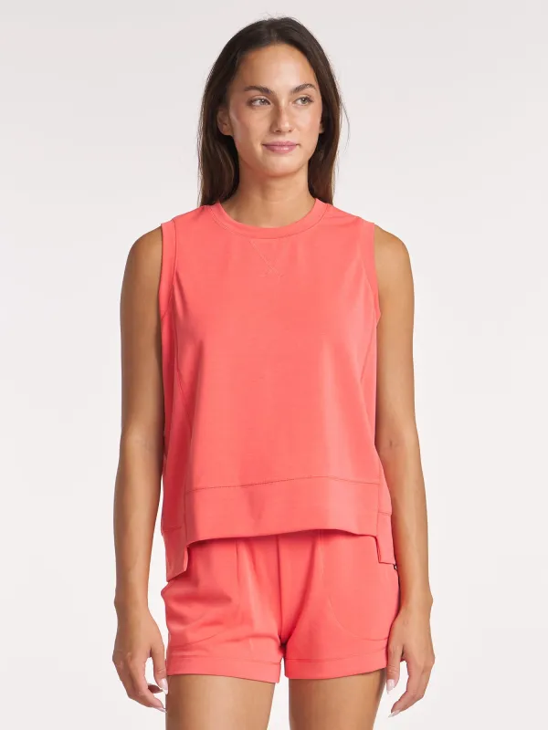 Split Hem Sleeveless Pullover sold by Thrive Societe