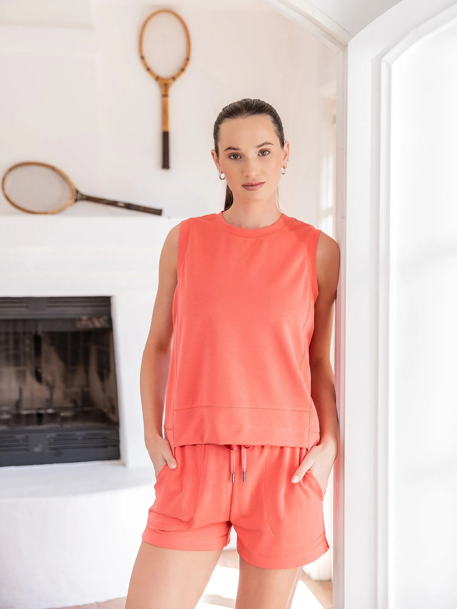 Split Hem Sleeveless Pullover sold by Thrive Societe product image thumbnail 4