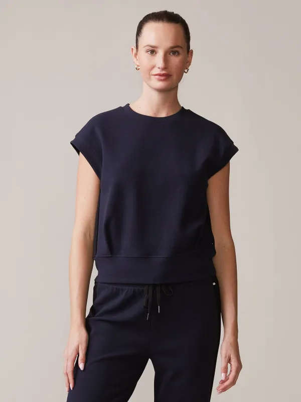 Textured Double Knit Muscle Tank sold by Thrive Societe