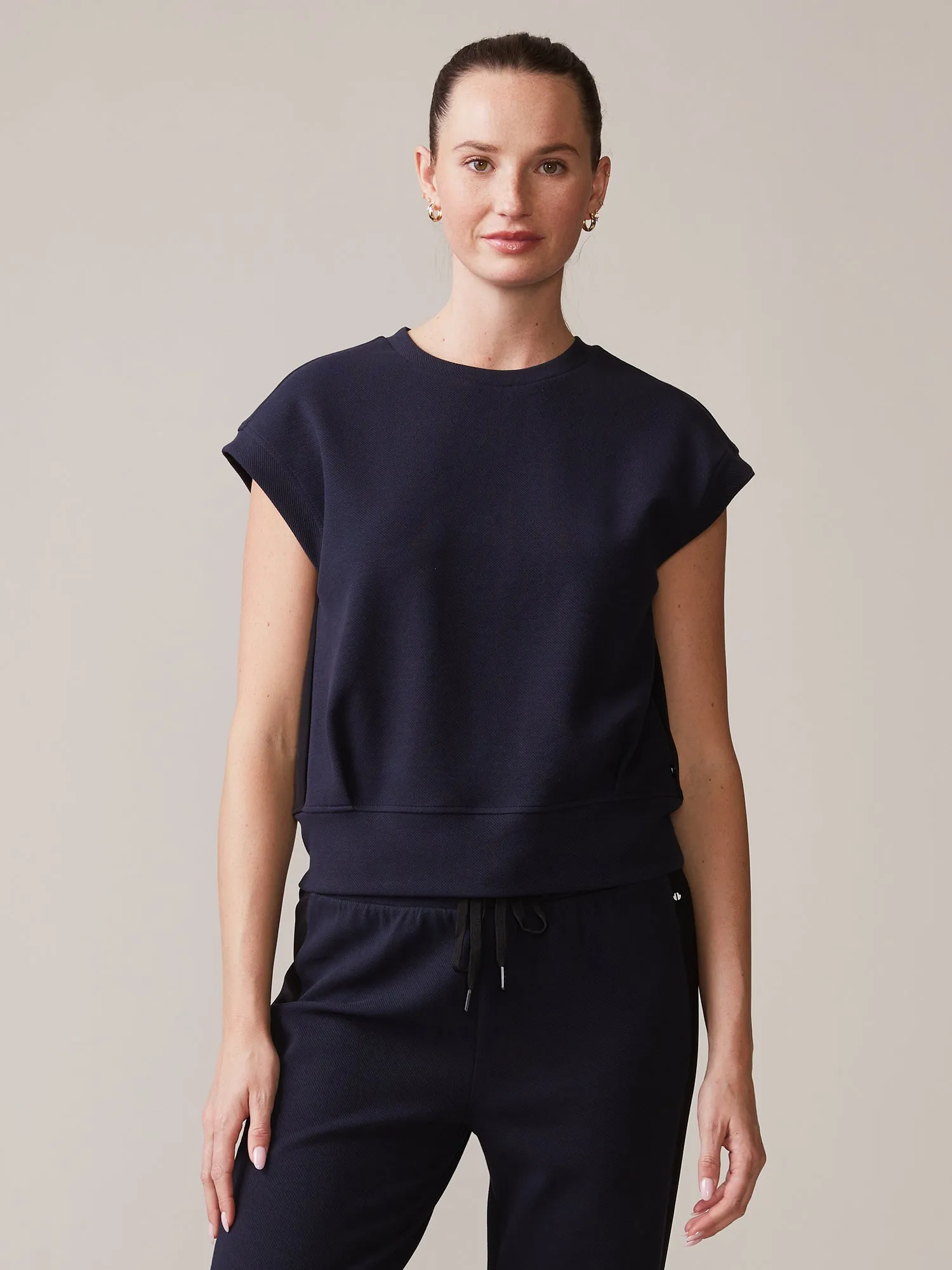 Textured Double Knit Muscle Tank sold by Thrive Societe