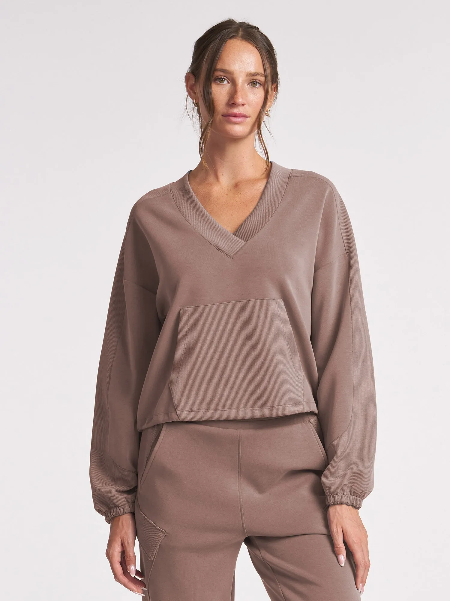 Ultraluxe V-Neck Pullover sold by Thrive Societe