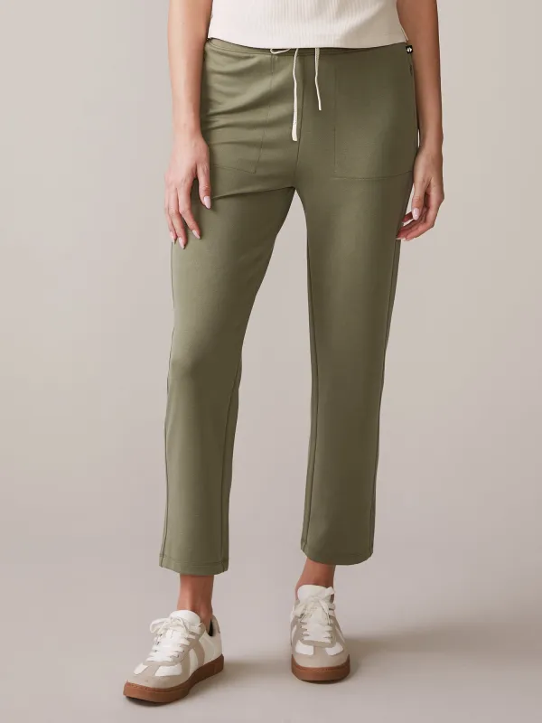 Luxe Twill Straight Leg Pant sold by Thrive Societe