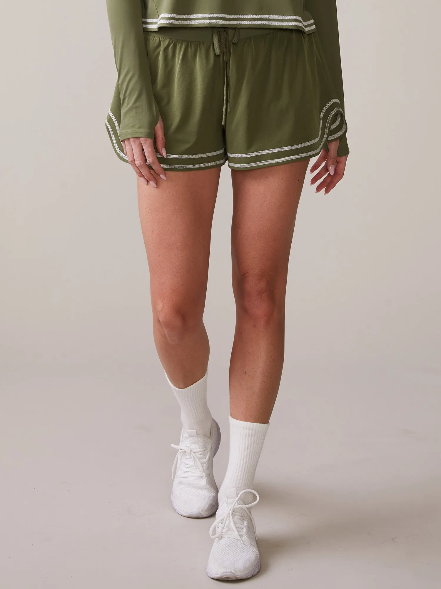 Novelty Stitch Run Short sold by Thrive Societe