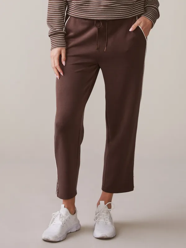 Luxe Piped Inset Ankle Pant made by Thrive Societe