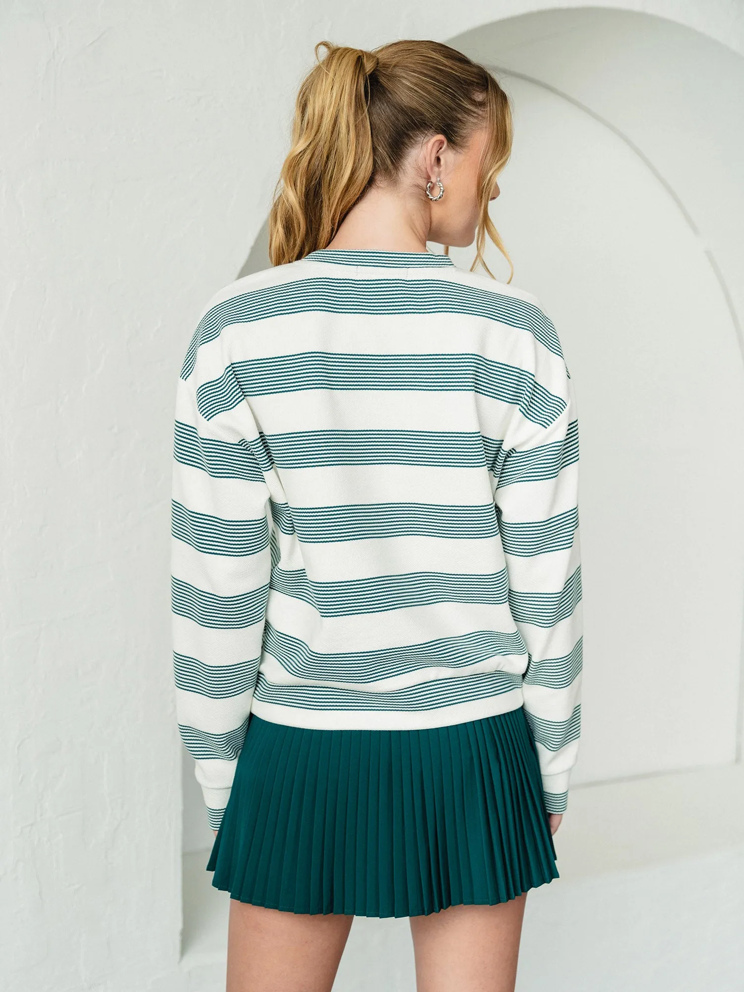 Stripe Crew Neck Pullover sold by Thrive Societe product image thumbnail 4