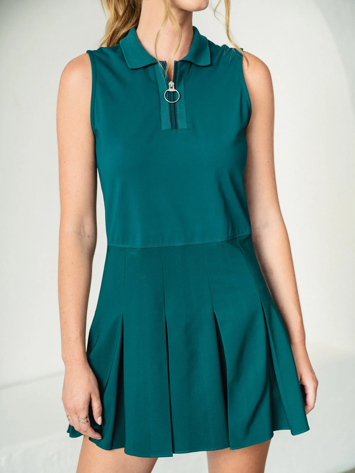 Varsity Collar Pleated Tennis Dress sold by Thrive Societe product image thumbnail 5