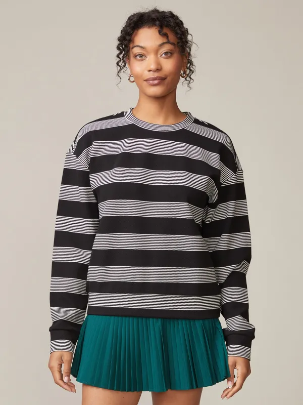 Stripe Crew Neck Pullover sold by Thrive Societe