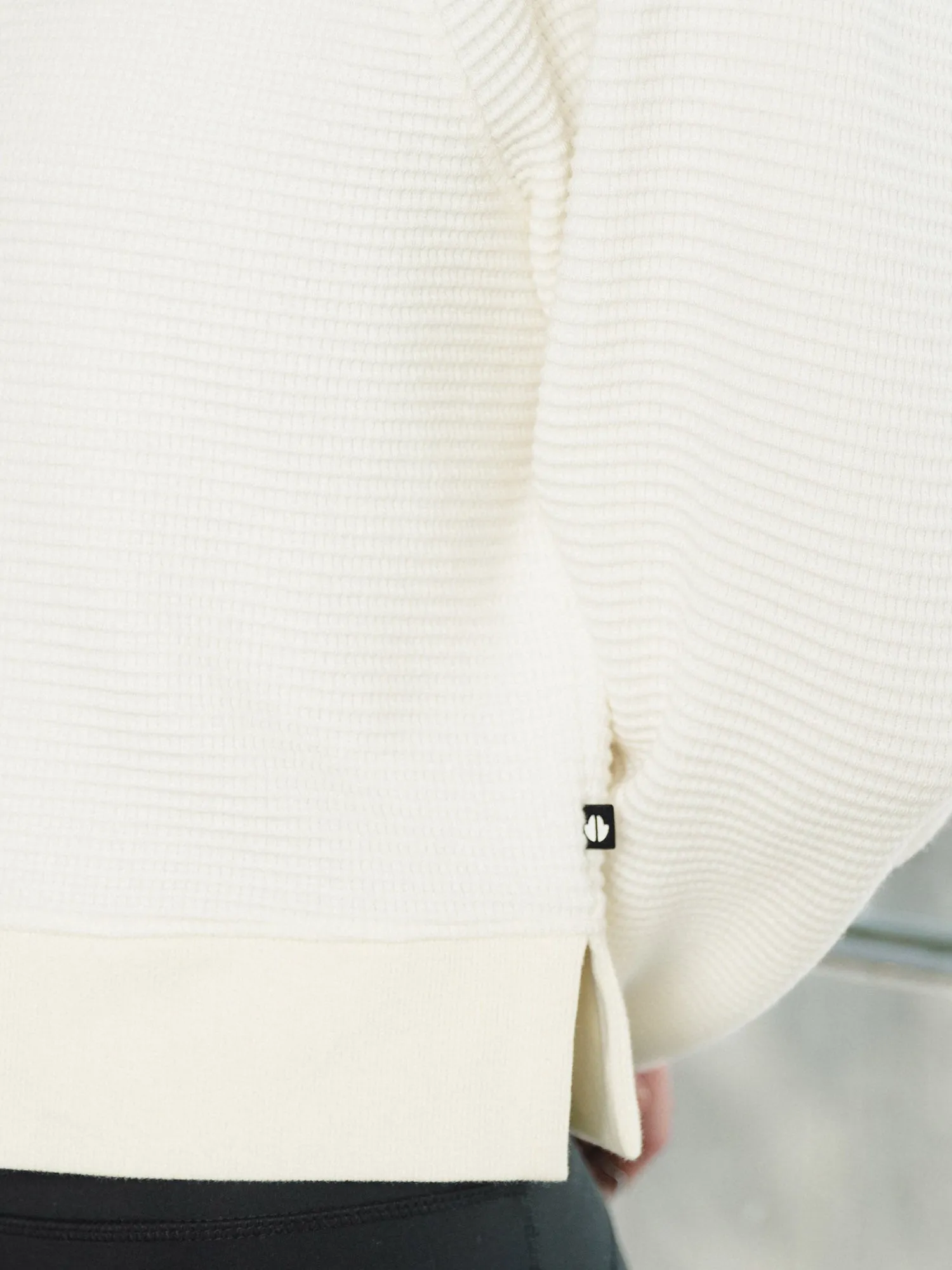 Double V-Neck Waffle Pullover sold by Thrive Societe product image thumbnail 5