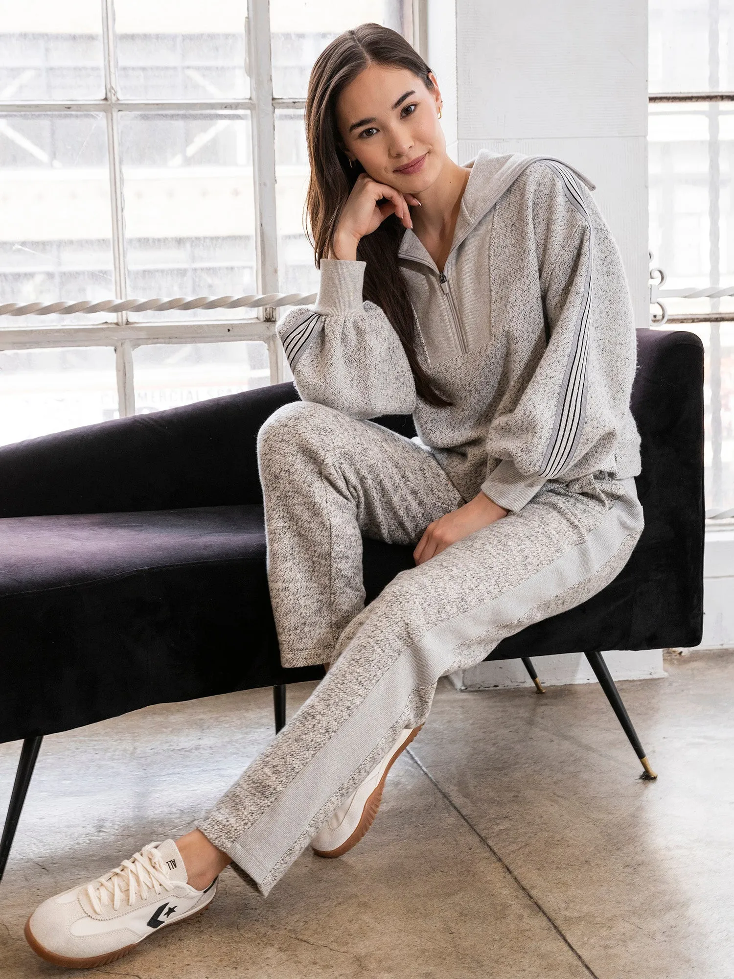 Boucle Half Zip Pullover sold by Thrive Societe product image thumbnail 2