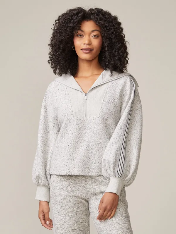 Boucle Half Zip Pullover sold by Thrive Societe