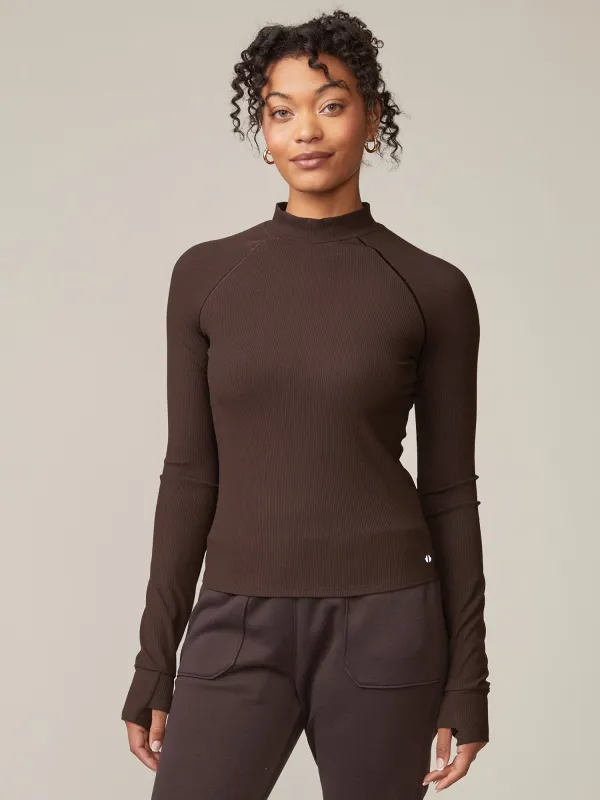 Mock Neck Long Sleeve sold by Thrive Societe