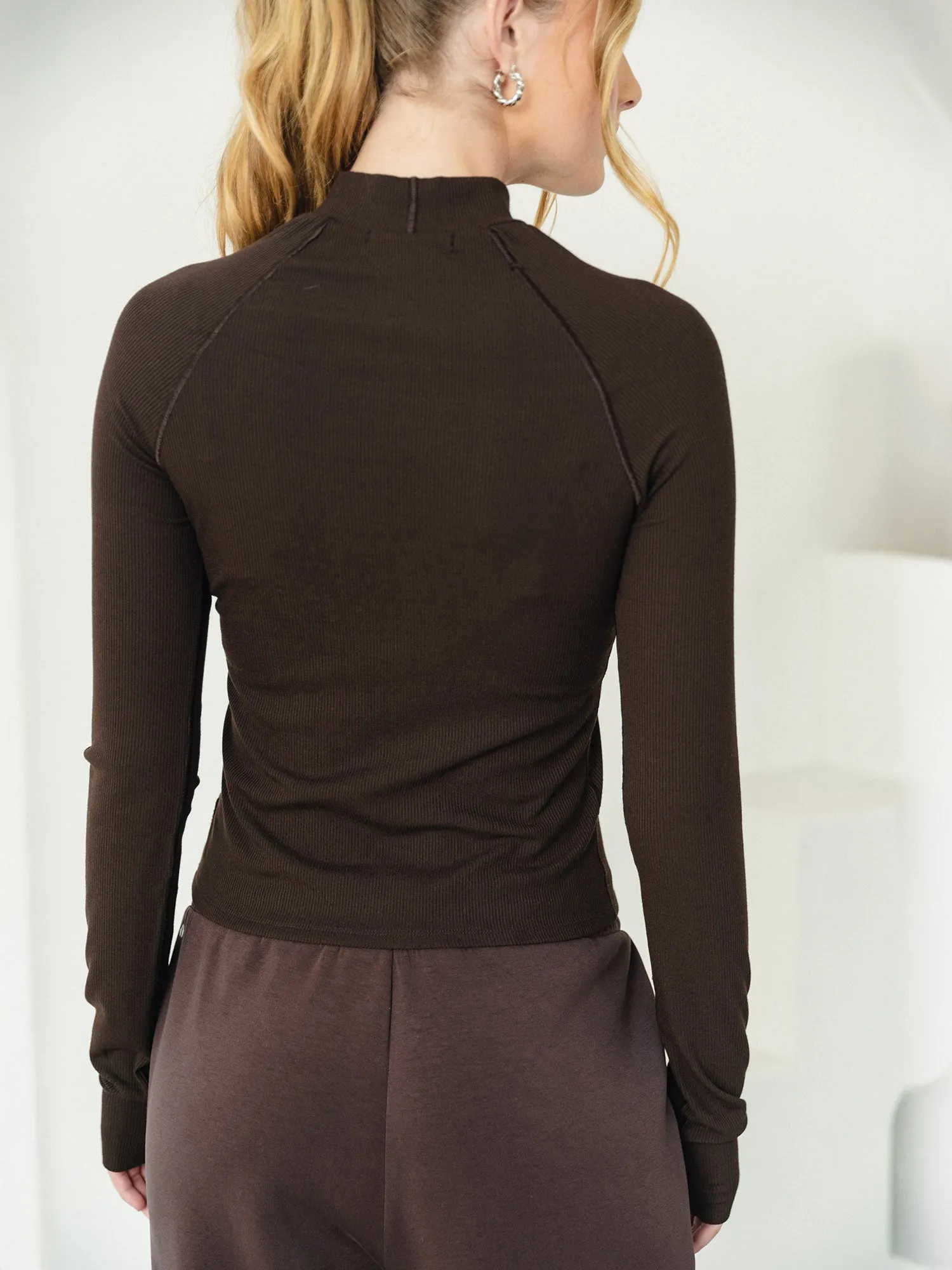 Mock Neck Long Sleeve sold by Thrive Societe product image thumbnail 5