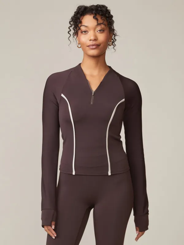 Long Sleeve Quarter Zip Persist Top sold by Thrive Societe