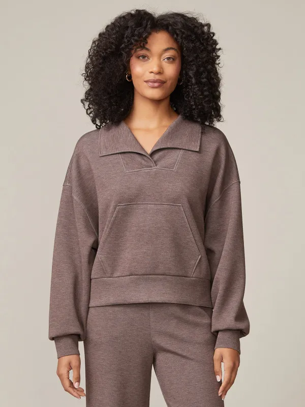 Johnny Collar Scuba Pullover sold by Thrive Societe