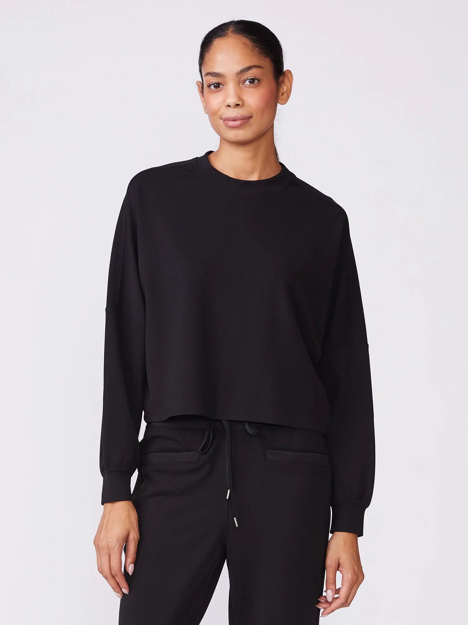 Long Sleeve Dolman Knit Top sold by Thrive Societe product image thumbnail 2