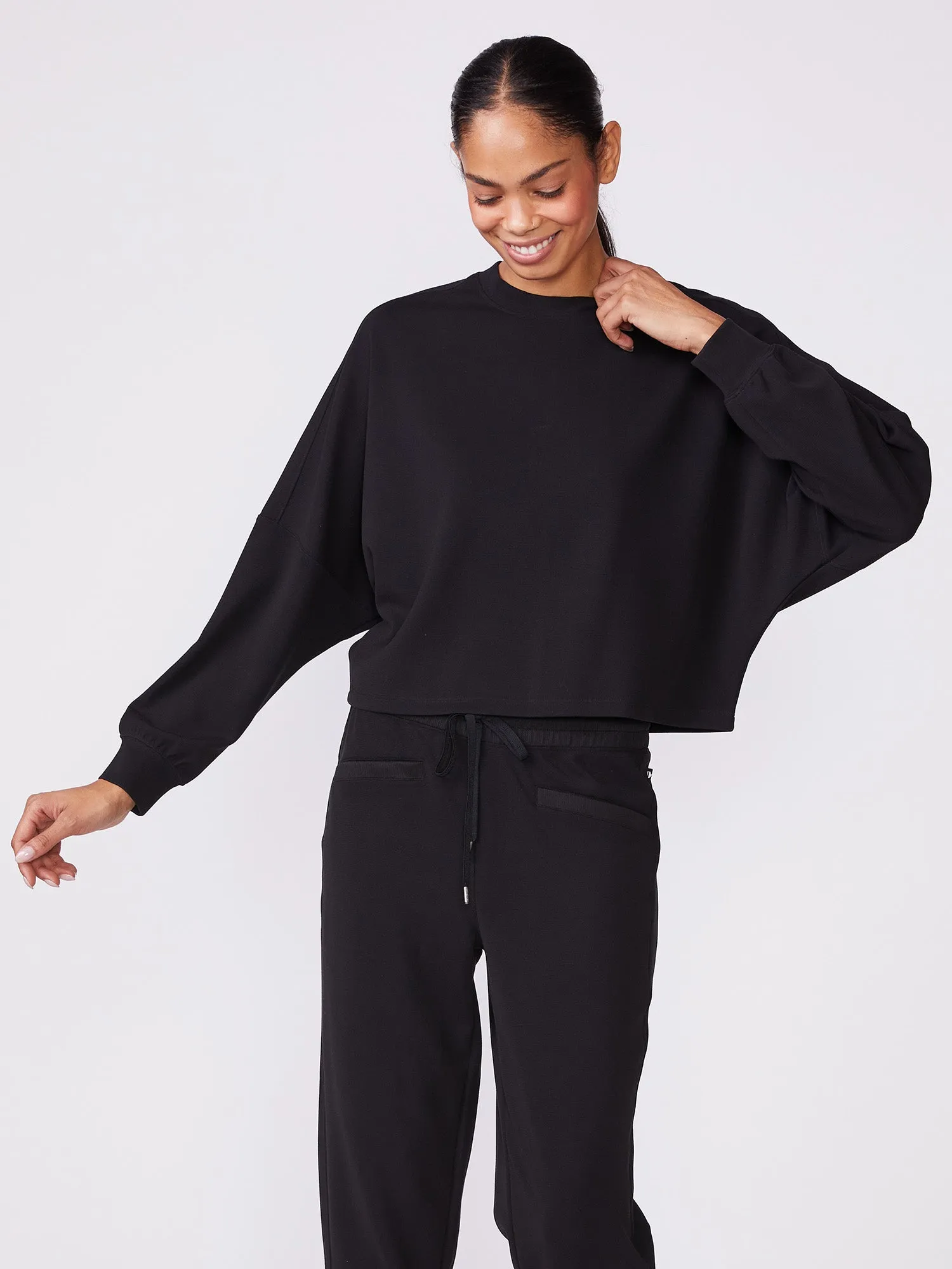 Long Sleeve Dolman Knit Top sold by Thrive Societe product image thumbnail 5