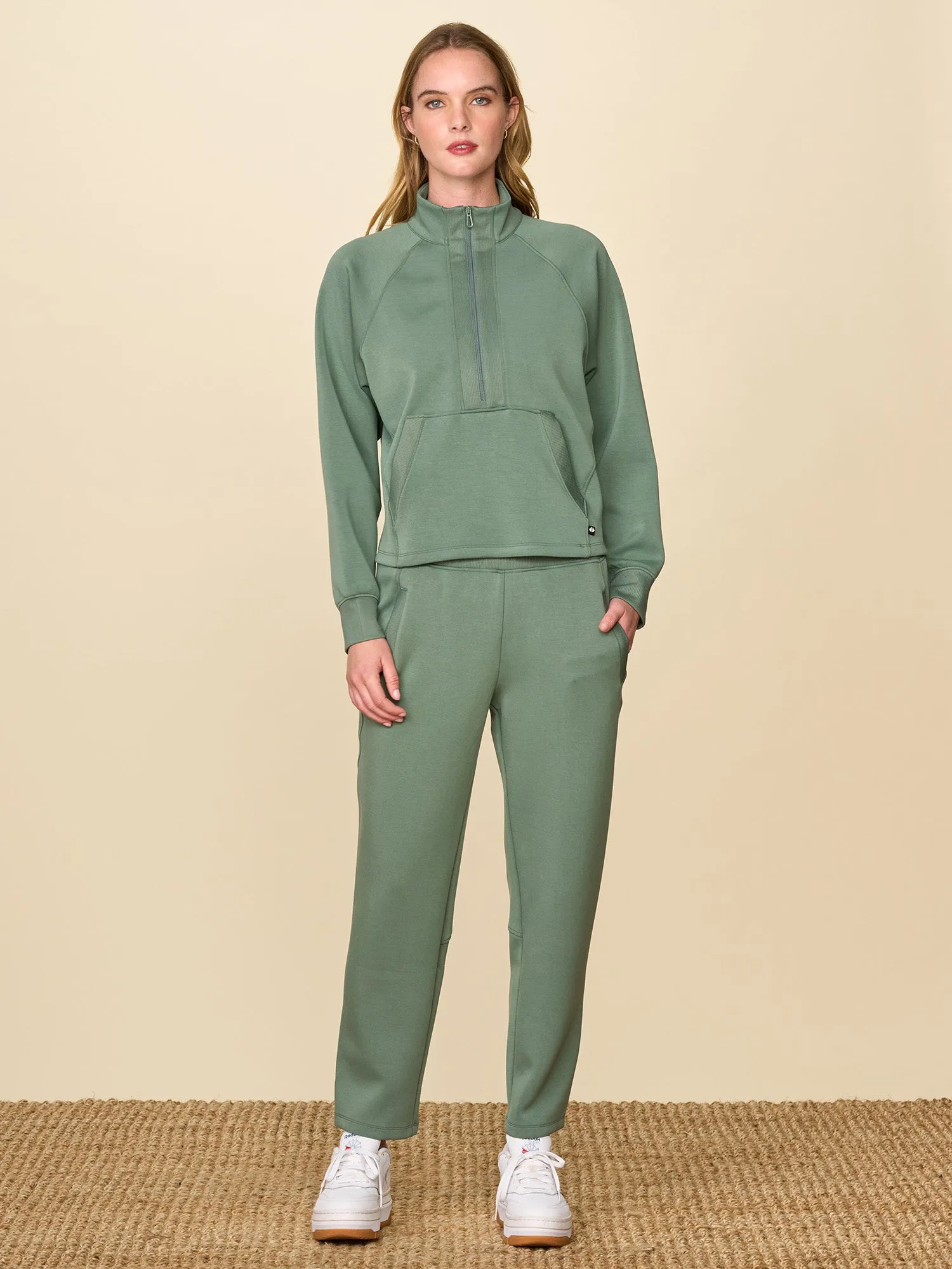 Ultraluxe Rib Mix 1/2 Zip sold by Thrive Societe product image thumbnail 5