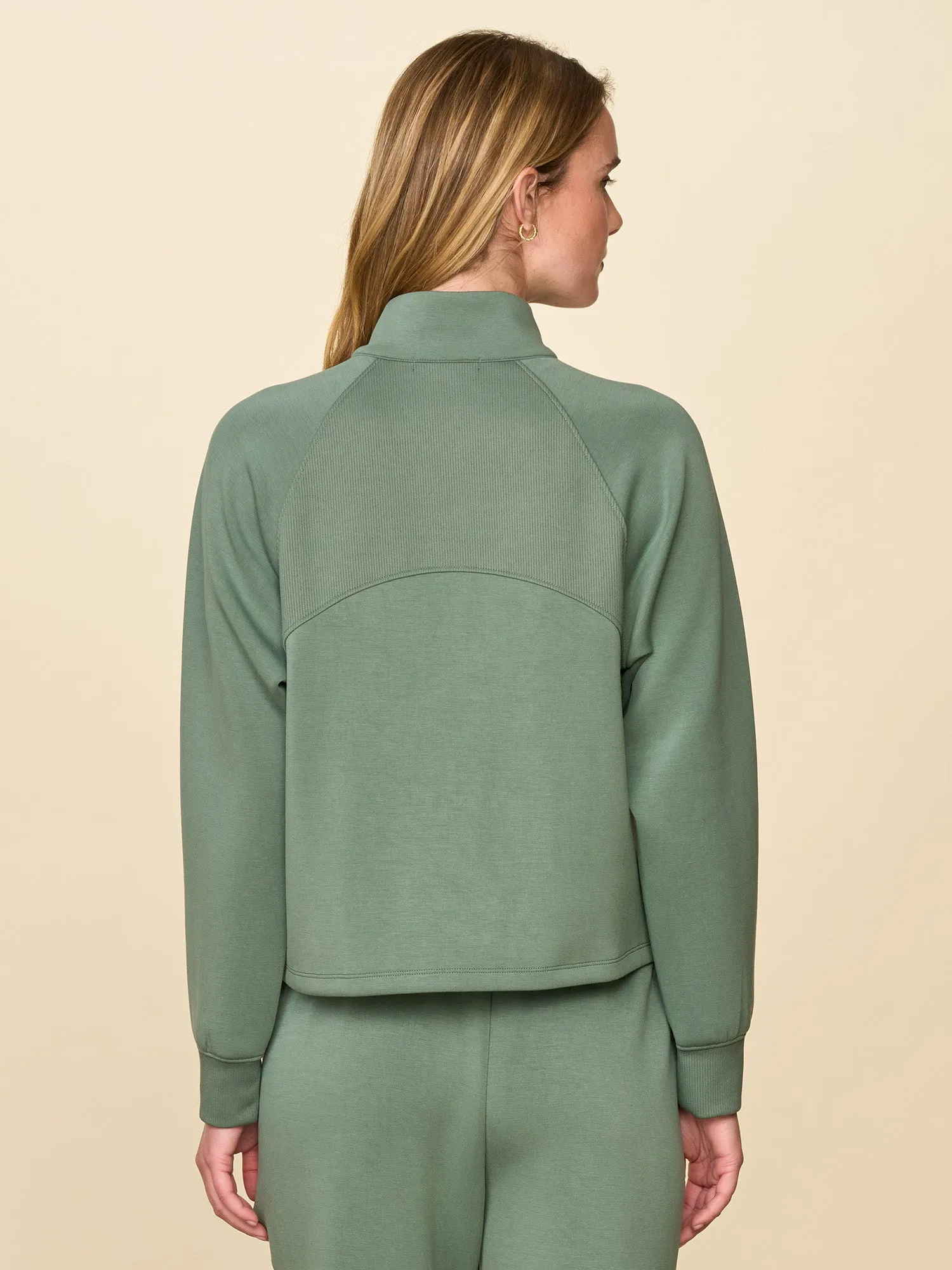 Ultraluxe Rib Mix 1/2 Zip sold by Thrive Societe product image thumbnail 4