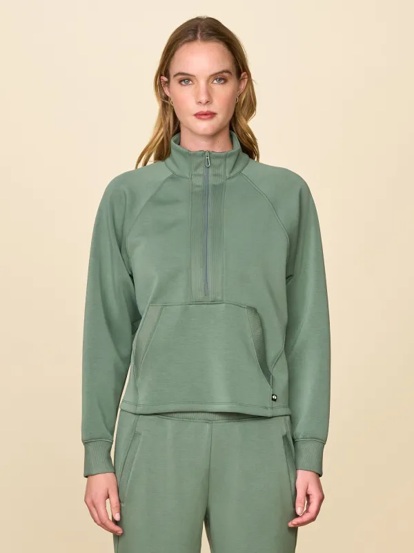 Ultraluxe Rib Mix 1/2 Zip made by Thrive Societe