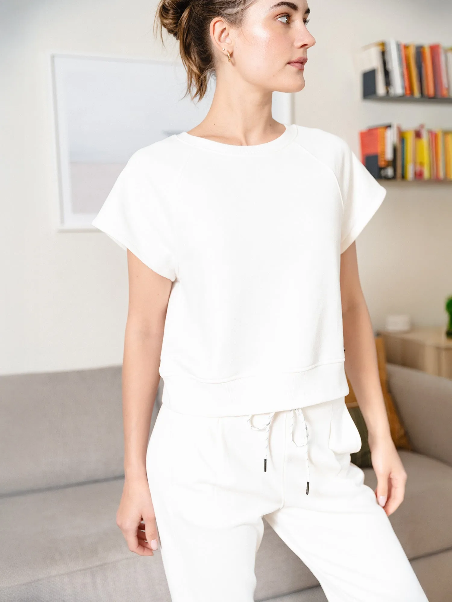 Short Sleeve Raglan Sweatshirt sold by Thrive Societe product image thumbnail 3