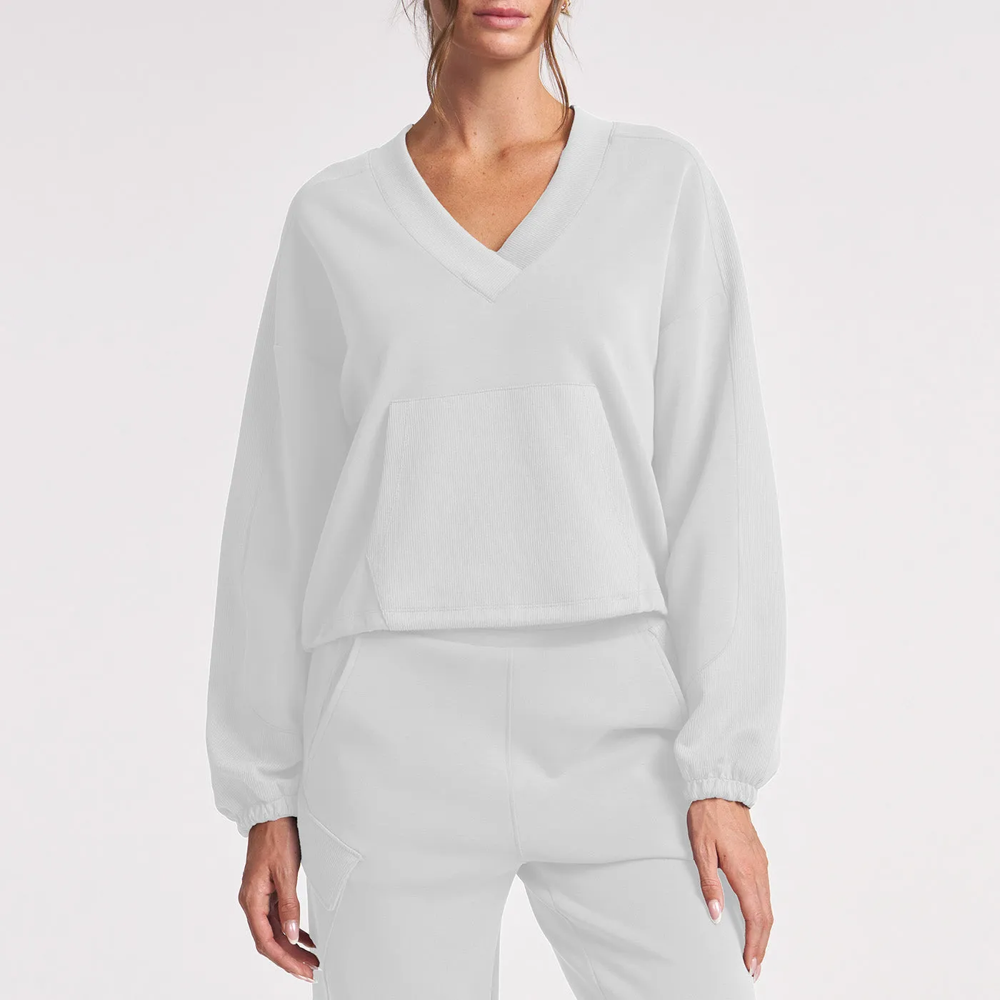 Ultraluxe V-Neck Pullover (FitCo) sold by Thrive Societe product image thumbnail 5