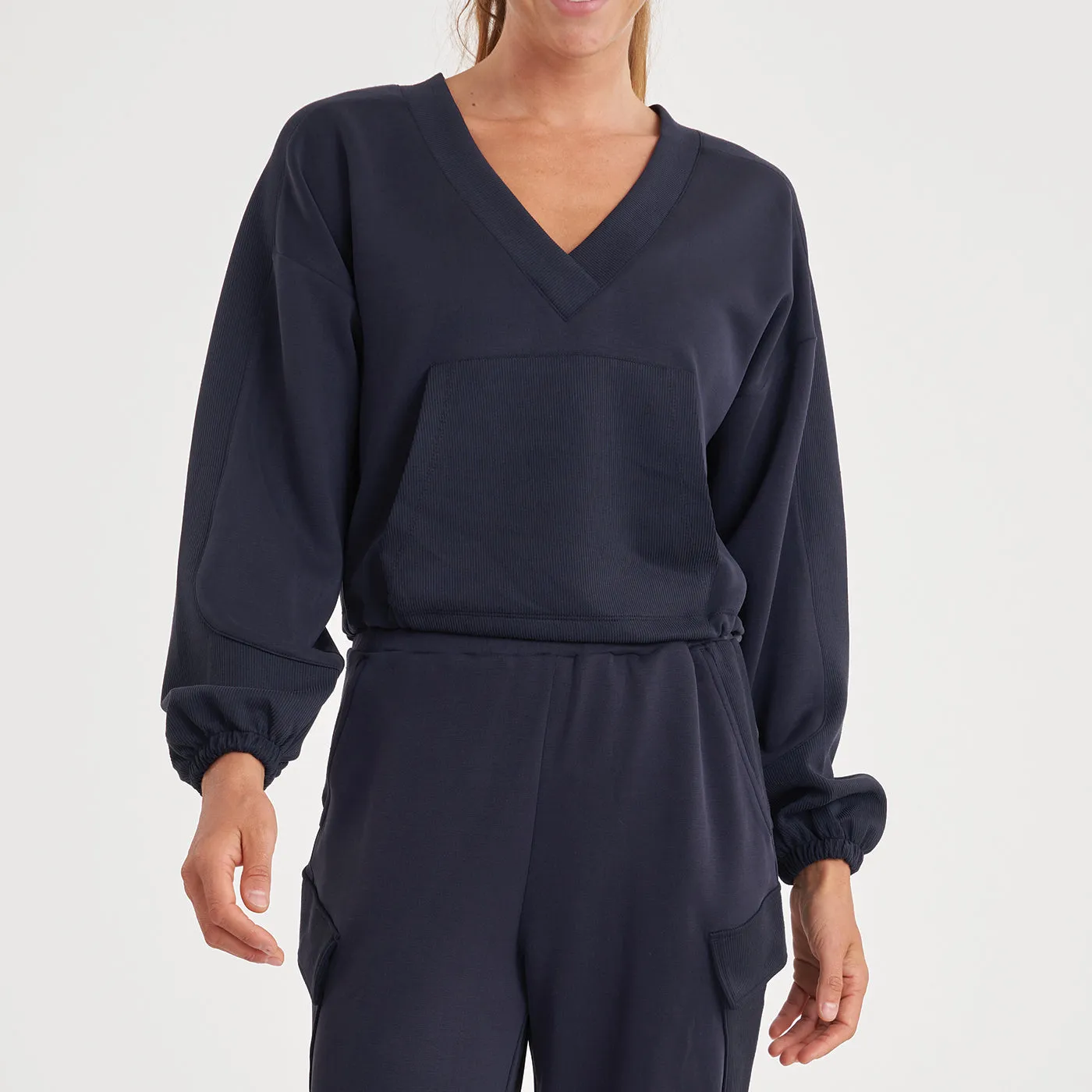 Ultraluxe V-Neck Pullover (FitCo) sold by Thrive Societe product image thumbnail 2