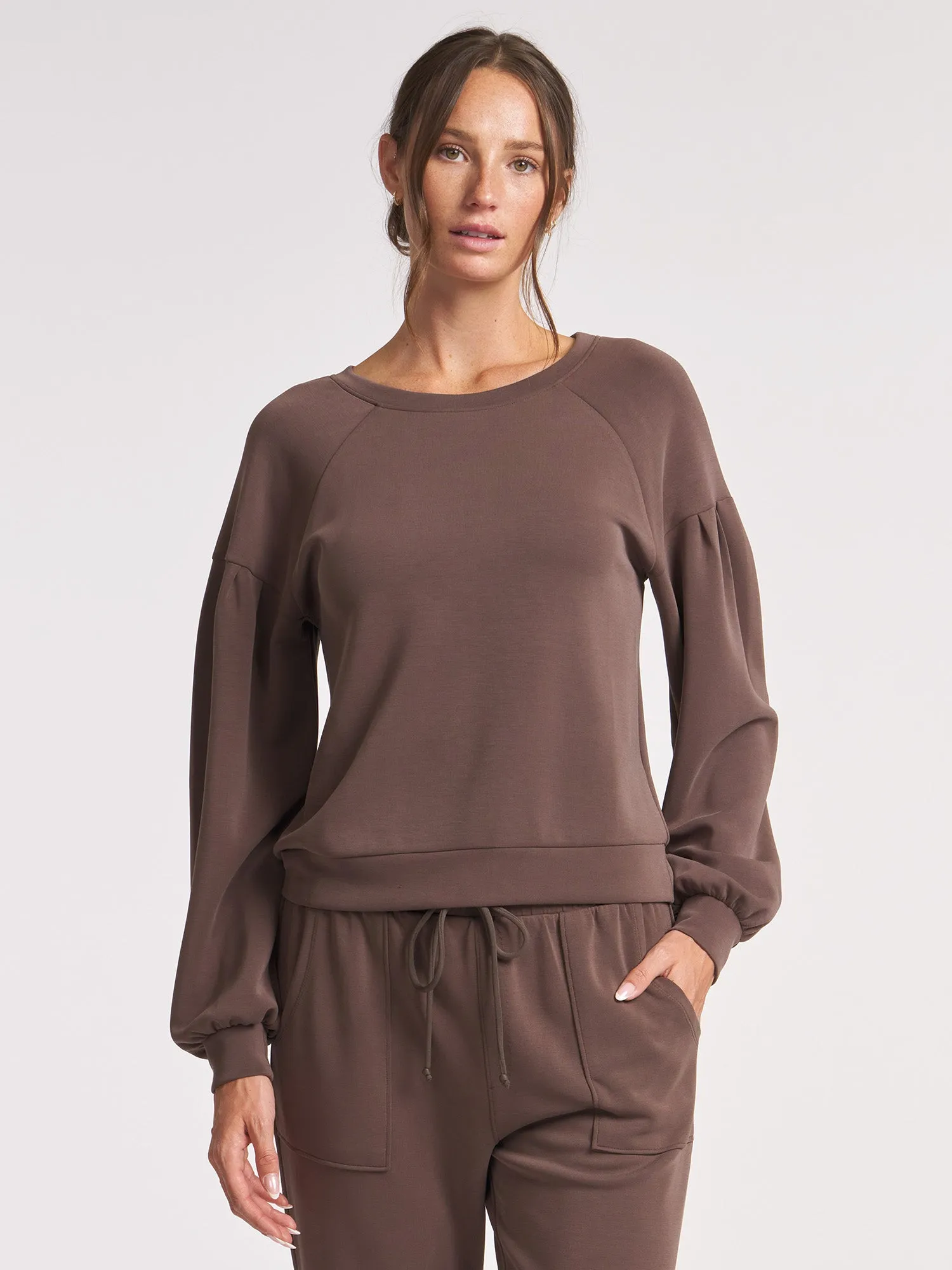 Pleated Pullover sold by Thrive Societe