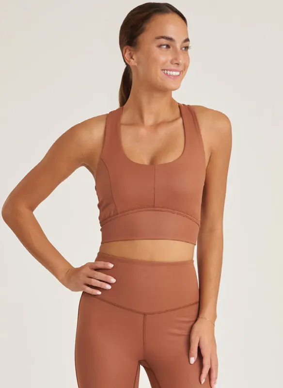 Vitality Asymmetrical Strappy Bra sold by Thrive Societe