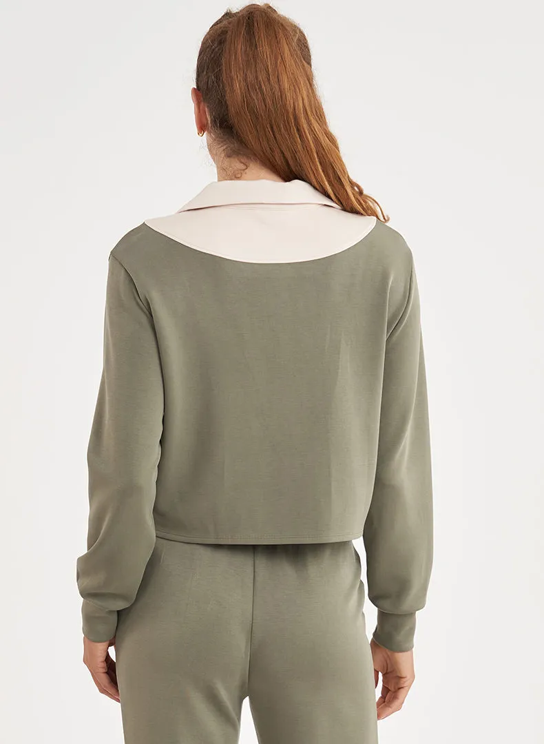 Luxe Half Zip Pullover sold by Thrive Societe product image thumbnail 3