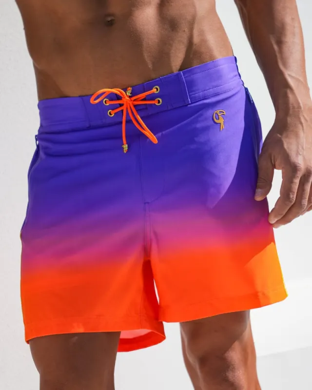 Faded Crimson Swim Trunks - 5" sold by Tucann