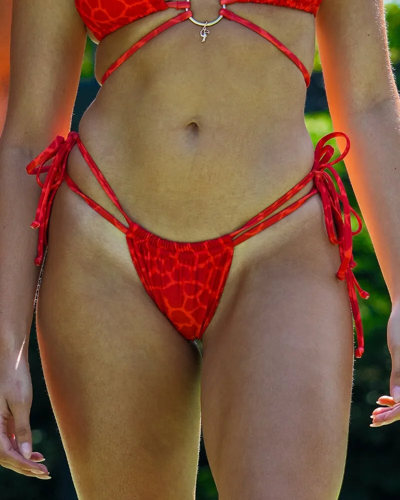 Mirage Bikini Bottom - Red sold by Tucann