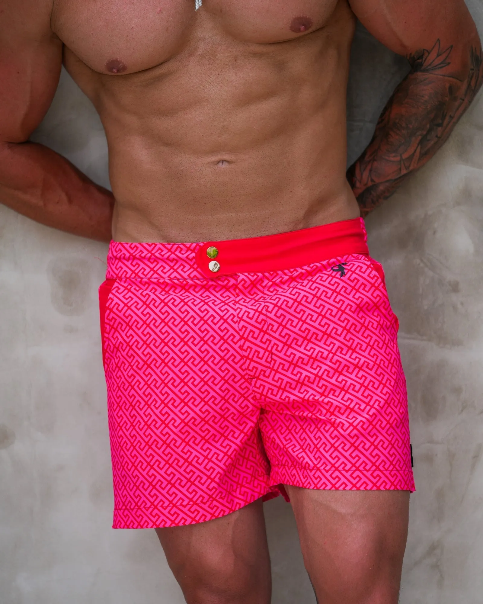 Luxe Swim Trunks - Red - 5" sold by Tucann product image thumbnail 2